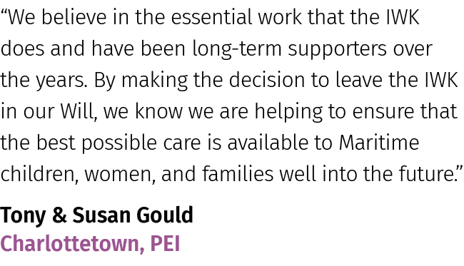 “We believe in the essential work that the IWK does and have been long term supporters over the years. By making the ...