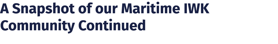 A Snapshot of our Maritime IWK Community Continued