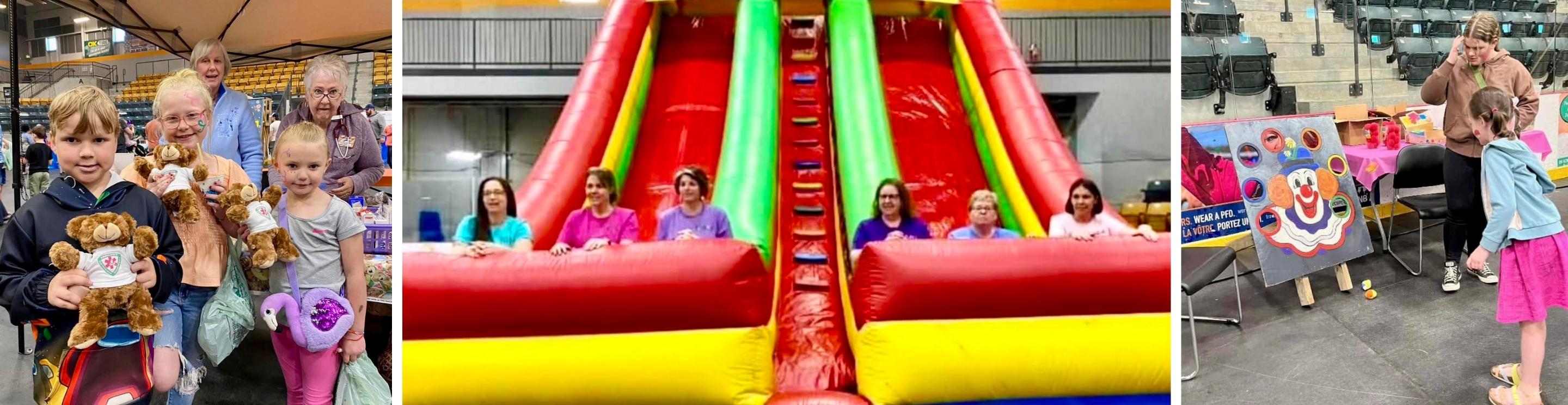 Children and families at a community fun day.