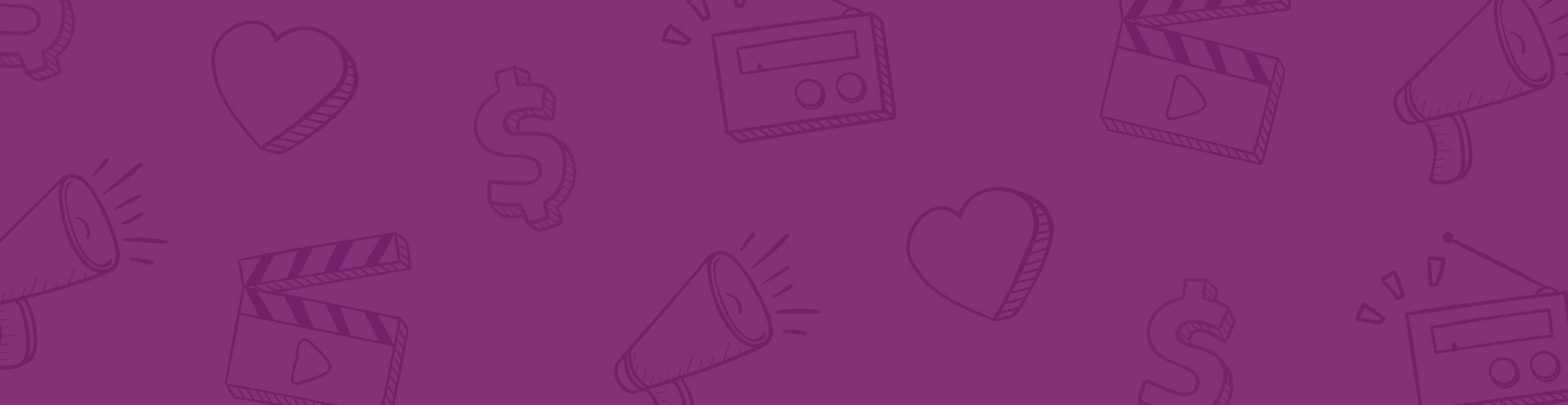 Purple placeholder image with small icons