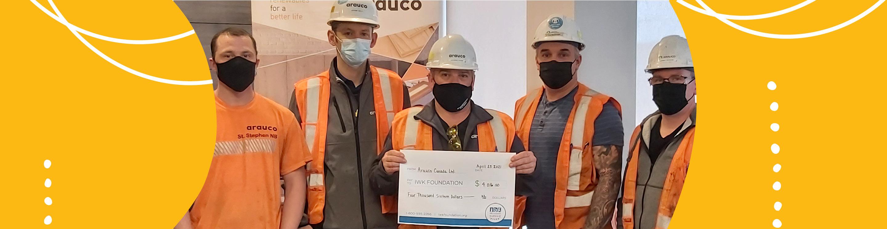 Arauco Canada Ltd Team members, IWK Supporters